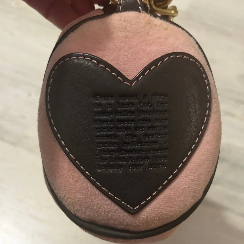 Vintage Juicy Couture Pink Suede Barrel Shoulder bag Y2K